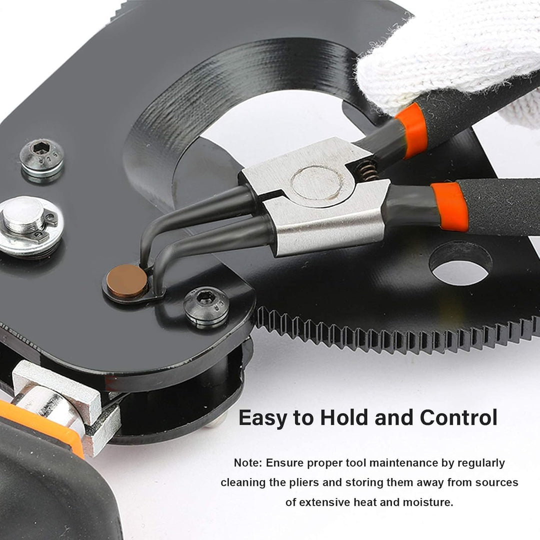 Emsmil 4 Tlg 150mm Sprengringzangen Sicherungsringzangen Set Gebogen Gerade 6 Zoll Seegeringzange fü