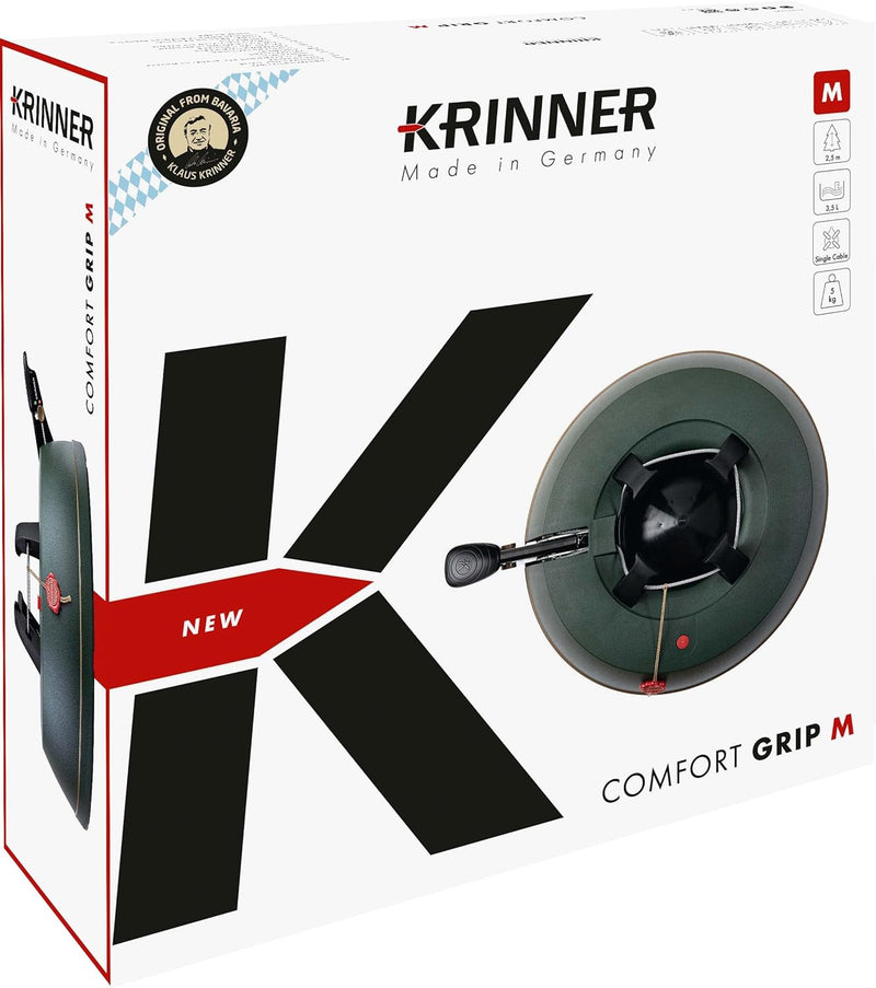 Krinner Comfort Grip M Christbaumständer Weihnachtsbaumständer, Kunststoff, Grün, 36 cm