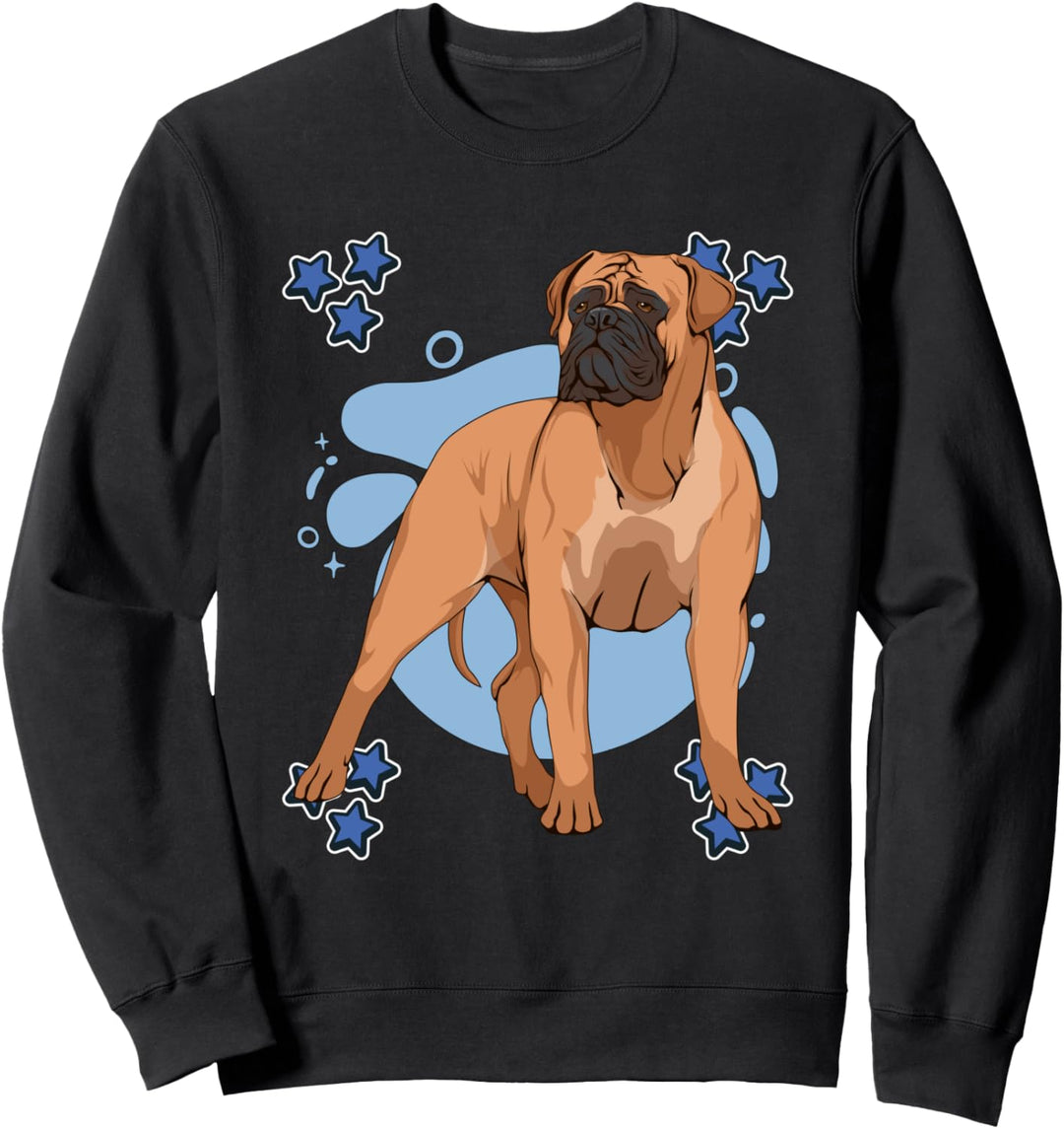Herren Jungen Bullmastiffs Sachen Stern Hunde Bullmastiff Sweatshirt