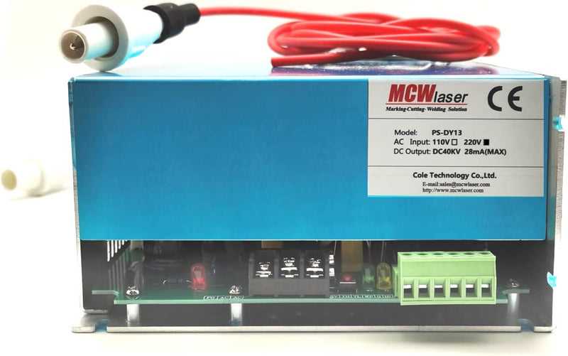 MCWlaser 100W CO2 Laser Netzteil DY13 für 90W 100W RECI W2/S2 CO2 Laserröhre CO2 Laser Gravierer Cut