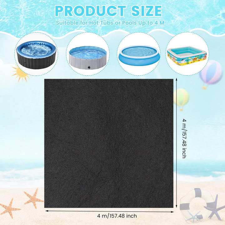 Whirlpool Poolmatten Schutzboden, Pool Bodenmatte,13,12 Fuss Outdoor Poolunterlage Poolmatten Schutz