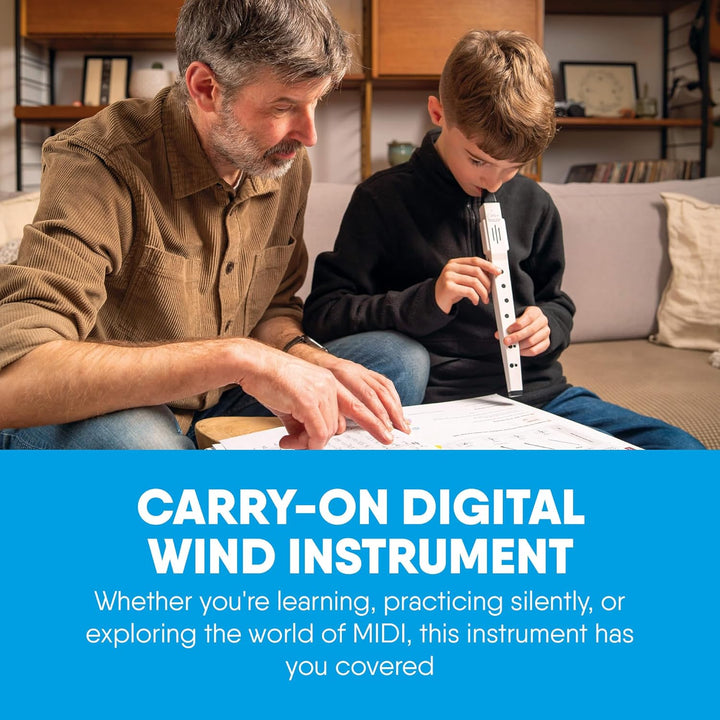 Carry-on by Blackstar Digitales Blasinstrument Weiss - 10 Stimmen, integrierter, wiederaufladbarer U