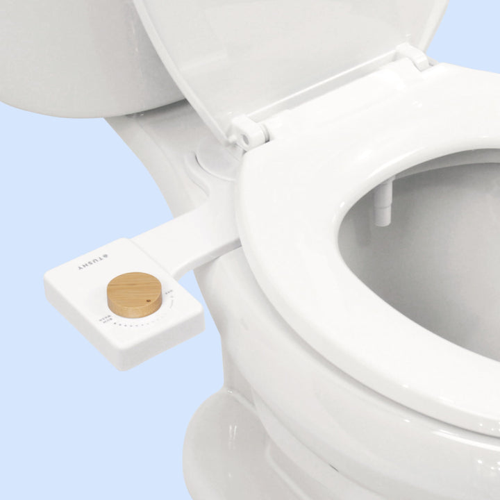 TUSHY Fresh Cool Water Bidet: Ultra Slim WC-Sitz-Aufsatz (nicht elektrisch, selbstreinigend, hygieni
