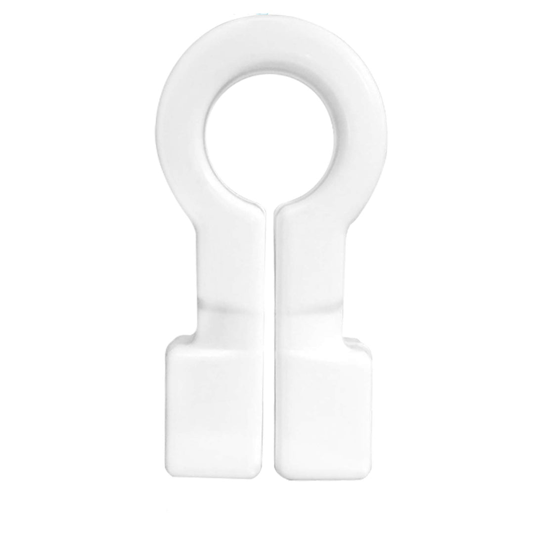 Netzhaken weiss - Omega-Form 50er-Set, 50er-Set
