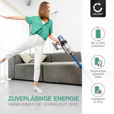 CELLONIC Akku kompatibel mit Dyson DC35, DC30, DC30 White (Dyson 917083-02) 1500mAh 1x 1500mAh, 1x 1