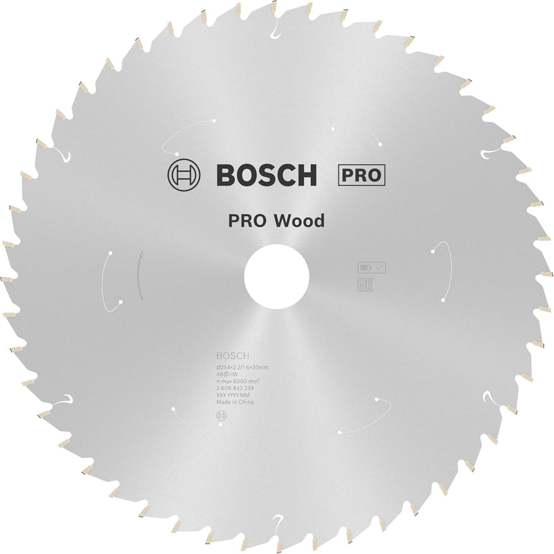 Bosch Accessories Bosch Professional 1x Kreissägeblatt Standard for Wood (für Holz, Sägeblatt Ø 254 