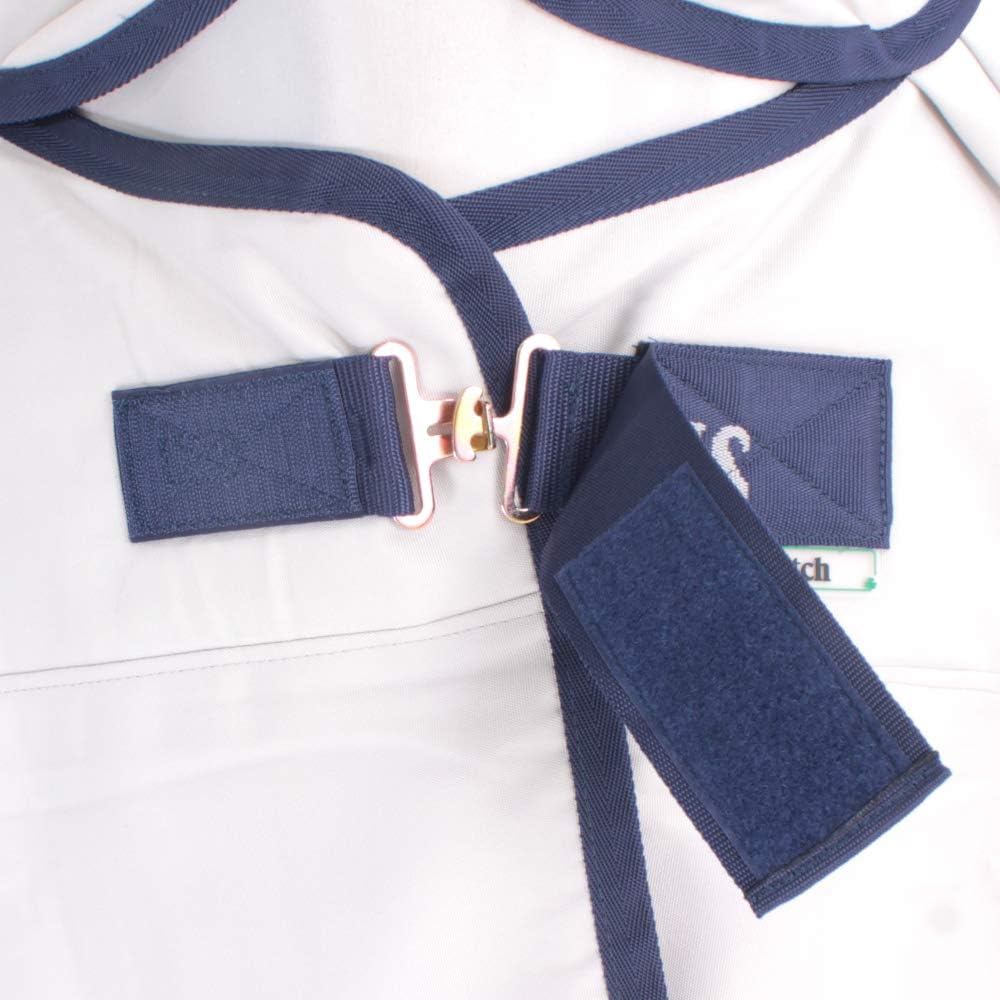 Bucas Sweet Itch Full Neck Fly Rug 6ft3 Silver Blue, 140