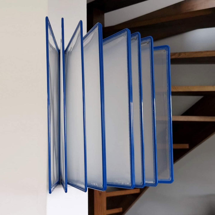 Leviatan Sichttafel Panel A4, PP 10er Packung, Blau Panel Blau, Panel Blau