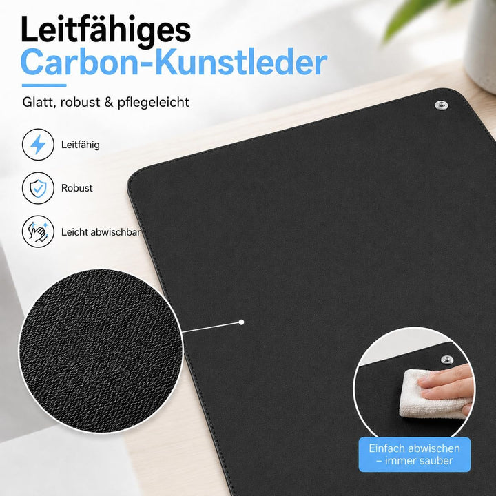 Erdungsmatte für Besseren Schlaf Leitfähige Erdungsmatte Mit 15ft Erdungskabel Universal Pad 46x72cm