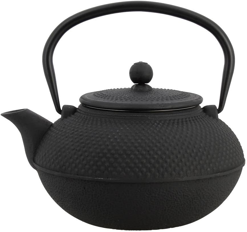 TheKitchenette 7321423 Teekanne, Gusseisen, 1,5 l, Schwarz 1L50, 1L50