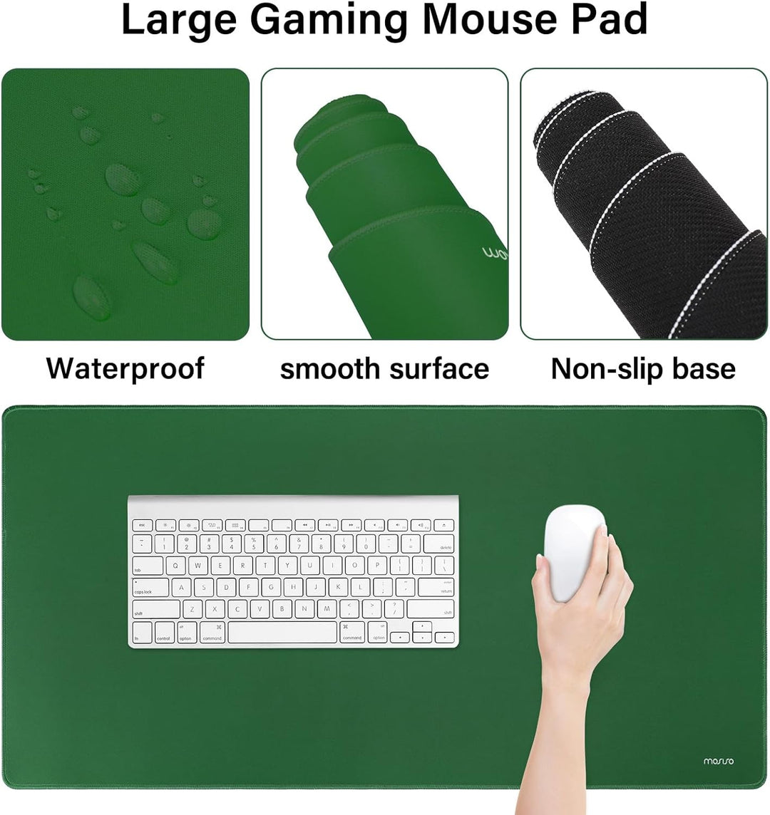 MOSISO Schreibunterlage Matte Tastatur Mauspad Set, 4-in-1 Ergonomisches Mousepad&Tastatur Handgelen