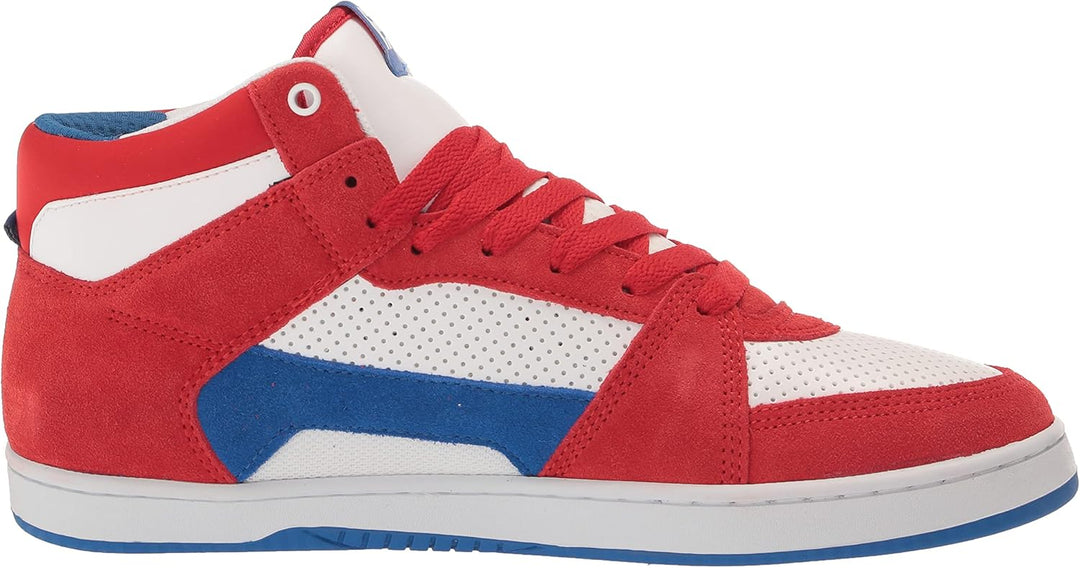 Etnies Herren Mc Rap Hi Top Skateschuh Skate-Schuh 43 EU Rot Weiss Blau, 43 EU Rot Wei&#xDF; Blau