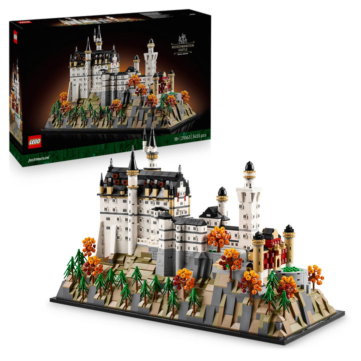 LEGO Architecture Schloss Neuschwanstein - Kreatives Bastelset und Konstruktionsspielzeug - Spielzeu