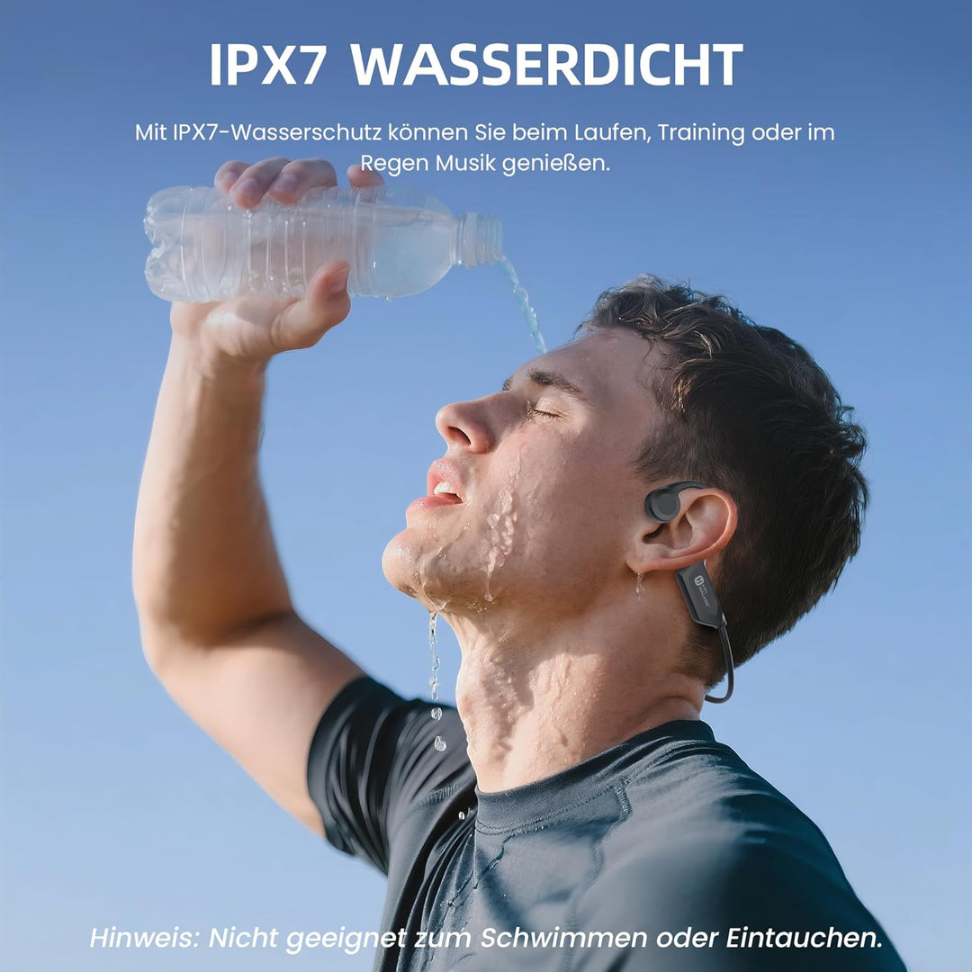 HIFI WALKER Knochenschall Kopfhörer Bluetooth 6.0, Open Ear Kopfhörer Bone Conduction Headphones, 18