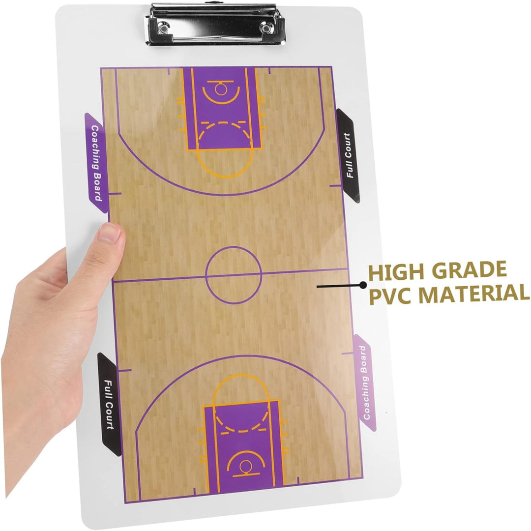 Garneck Doppelseitiges Basketball Taktikboard Aus Robustem PVC Basketball Strategie Board Mit Front