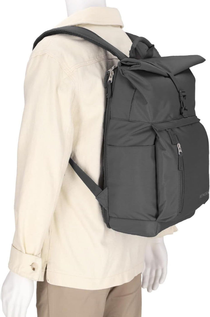 Rucksack Whitney Roll-Up | moderner Tagesrucksack mit Rolltop | gepolstertes Laptopfach (bis 17") |