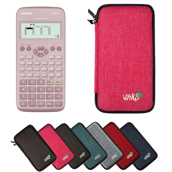 CALCUSO Sparpaket: Casio FX-83GT X technisch-wissenschaftlicher Taschenrechner + WYNGS Schutztasche