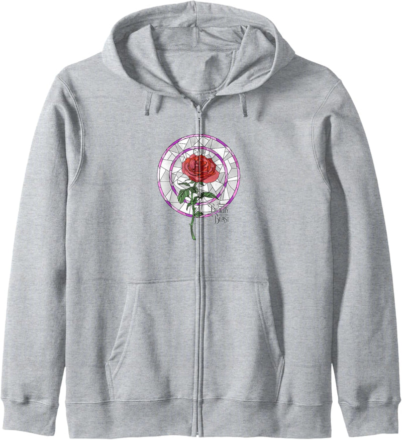 Disney Beauty & The Beast Rose Stained Glass Kapuzenjacke