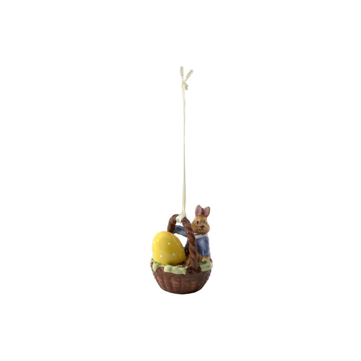 Villeroy & Boch Bunny Tales Ornament Korb-Form Max, Porzellan, Bunt, Hase Max Hase Max Mehrfarbig, H