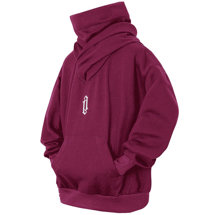 Pullover Herren Rollkragen Hip Hop Fleece Pulli Kapuzenpullover Hoodie Sweater Sweatshirt Mit Kapuze