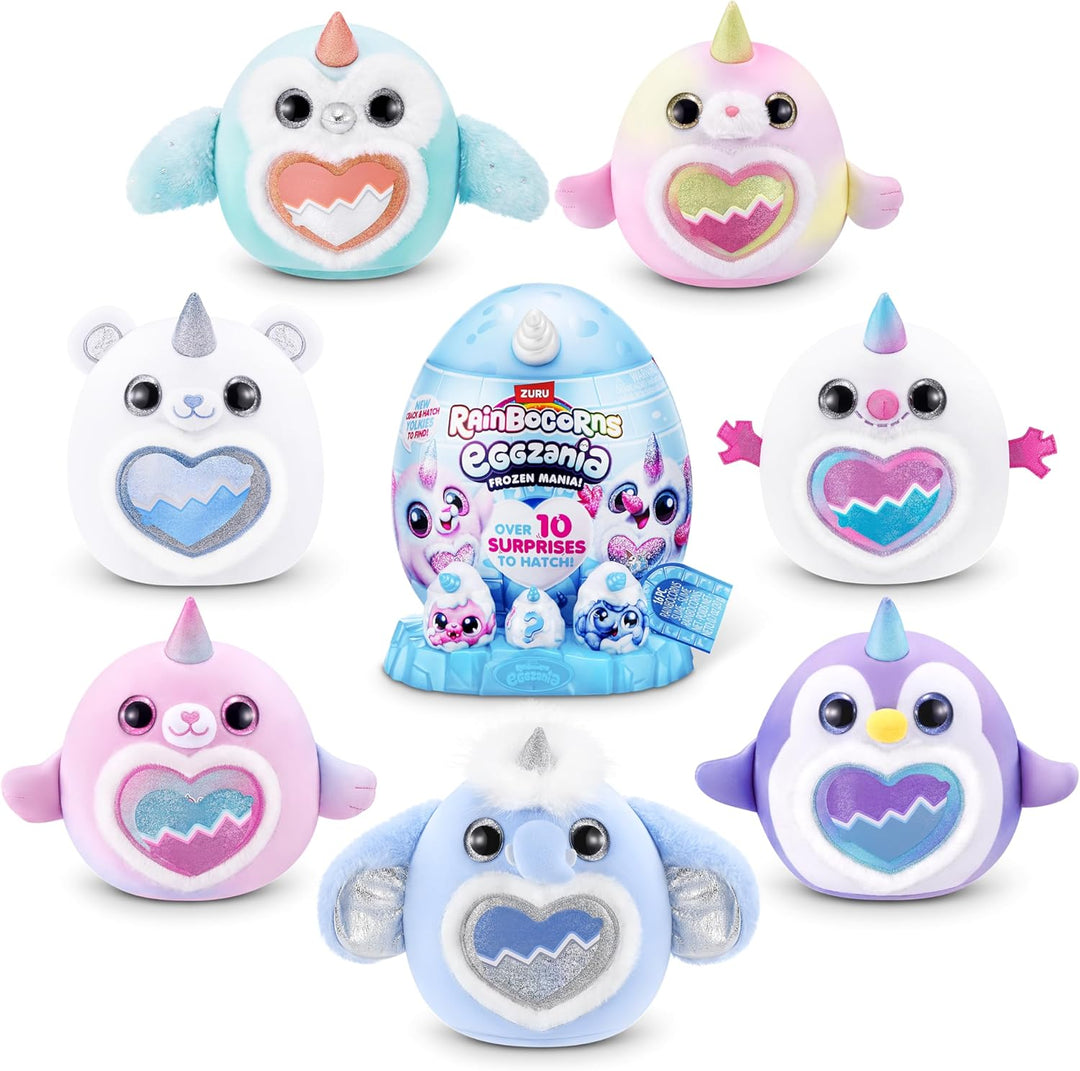 Rainbocorns Eggzania Frozencorn Mania (FROSTINE) von ZURU, Plüschspielzeug zum Sammeln für Mädchen a