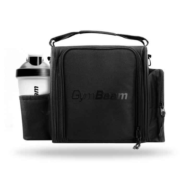 GymBeam FIT Prep Essenstasche - Kleine Kühltasche mit 3 stabilen Behältern, Löffeln und Gelpacks, pr