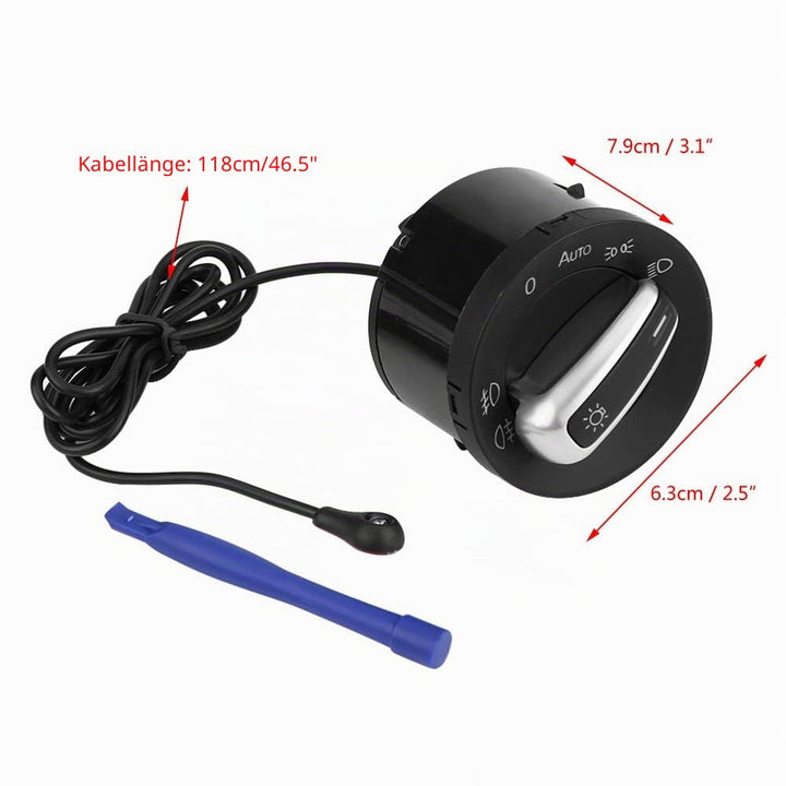 Keenso Auto Lichtschalter Modul, Auto Scheinwerferschalter Lichtschalter mit Lichtsensor Scheinwerfe