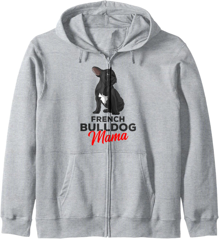Französische Bulldogge Mama Frenchie Frauchen Kapuzenjacke