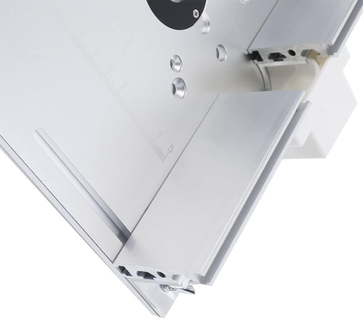 Lfhelper Frästisch Einlegeplatte Oberfräsentisch, Aluminium Fräse Tisch Werkbank, Holzfräsen& Hinter