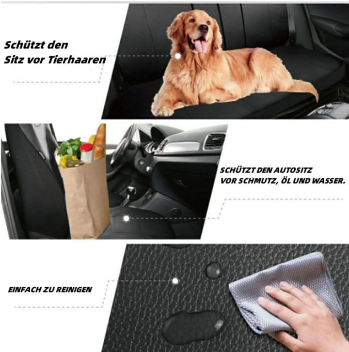 1-TLG. Vordere Autositzbezüge - Atmungsaktive, Strapazierfähige Kunstleder Sitzschoner, Universelle