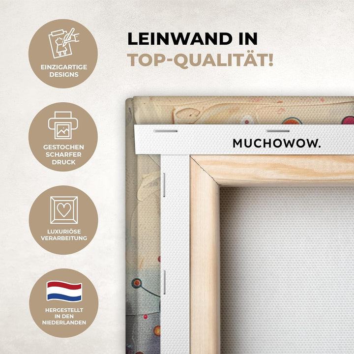 MuchoWow© Leinwandbild Gross 120x80 cm XXL Dekoration Wohnzimmer Bilder Pictures Wall Decoration Liv