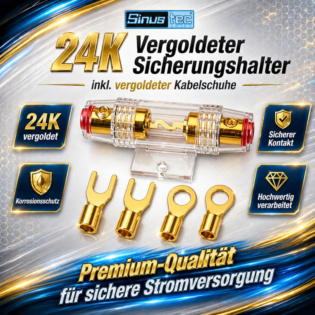Sinustec BCS-2500 5m Car-Hifi Batteriekabel Set 25mm², 25mm²