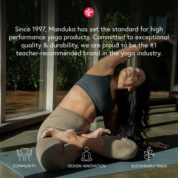Manduka Pro Yogamatte – Premium 6 mm dicke Matte, Hochleistungsgriff, ultradichte Dämpfung für Unter