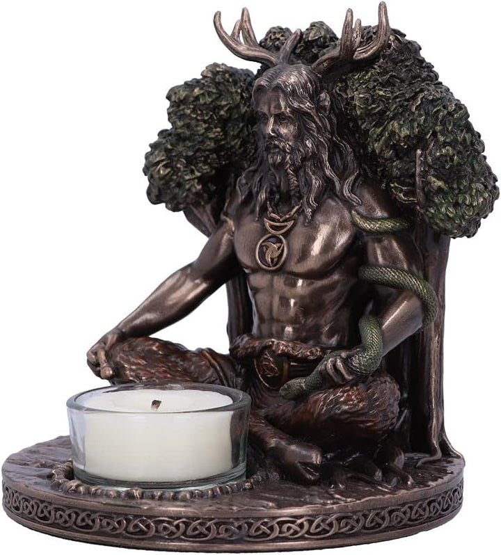 Nemesis Now Cernunnos Teelichthalter, 13,5 cm, bronzefarben