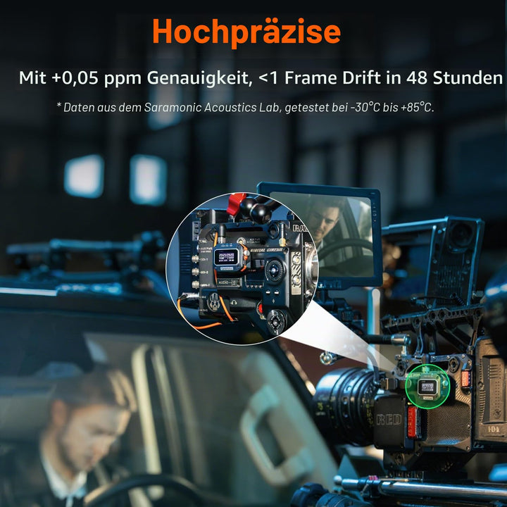 Saramonic TC-NEO | Zeitcode-Generator mit 2,4 GHz und Bluetooth-App, drahtlose Steuerung und Synchro