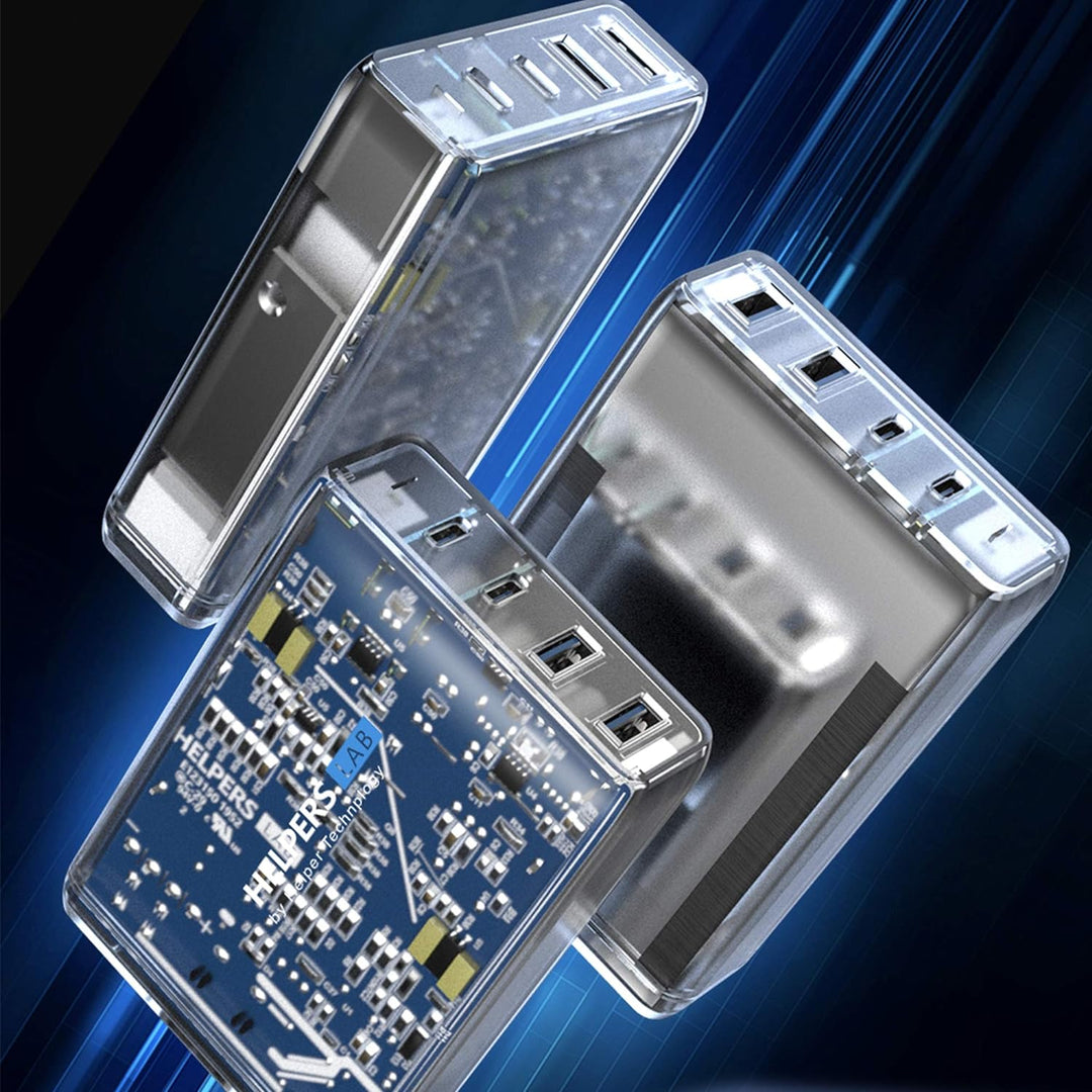 Helpers lab 30W 65W 4-Port USB C Notebook Ladegerät mit Dualer PD PPS Netzteil Kompatibel mit USB C