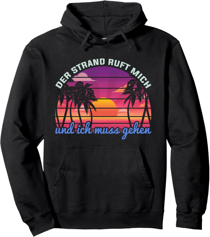 Strand Geschenk für Amerikaner USA Retro Kalifornien Pullover Hoodie