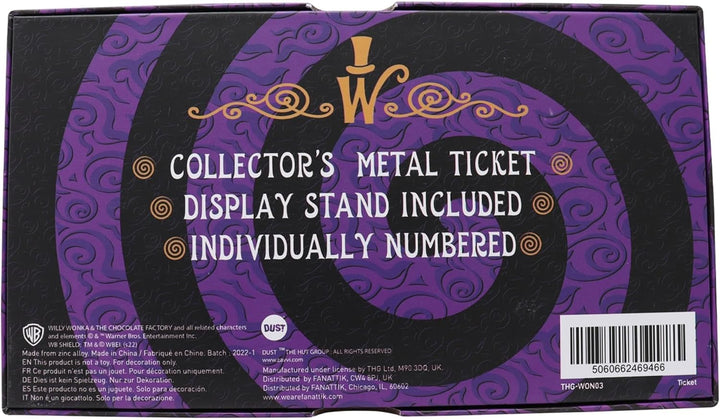 FANATTIK Willy Wonka - Golden Ticket - Ticket Edition Collector