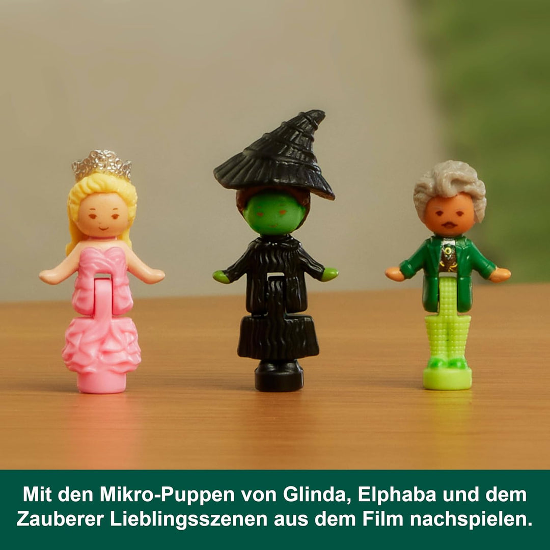 Polly Pocket x Wicked Sammler-Schatulle, Mikropuppen und Spielset, 2 thematische Zubehörteile, ikon