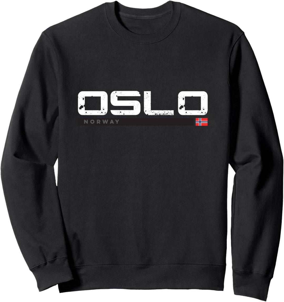 Oslo Norway Weinlese Retro Sweatshirt
