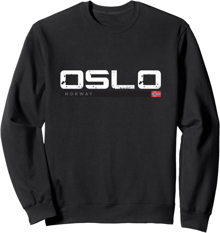 Oslo Norway Weinlese Retro Sweatshirt