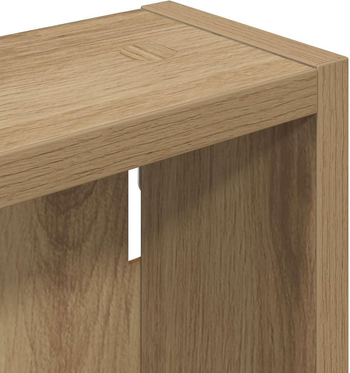 vidaXL Badezimmer-Wandschrank Kunsthandwerk Eiche 20 x 10 x 50 cm, Moderner Badschrank, rechteckiges