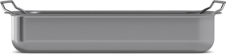 Eva Trio | Professionell Bräter mit Rost 30x22 cm keramischer Slip-Let®-Antihaftbeschichtung |Mit ih