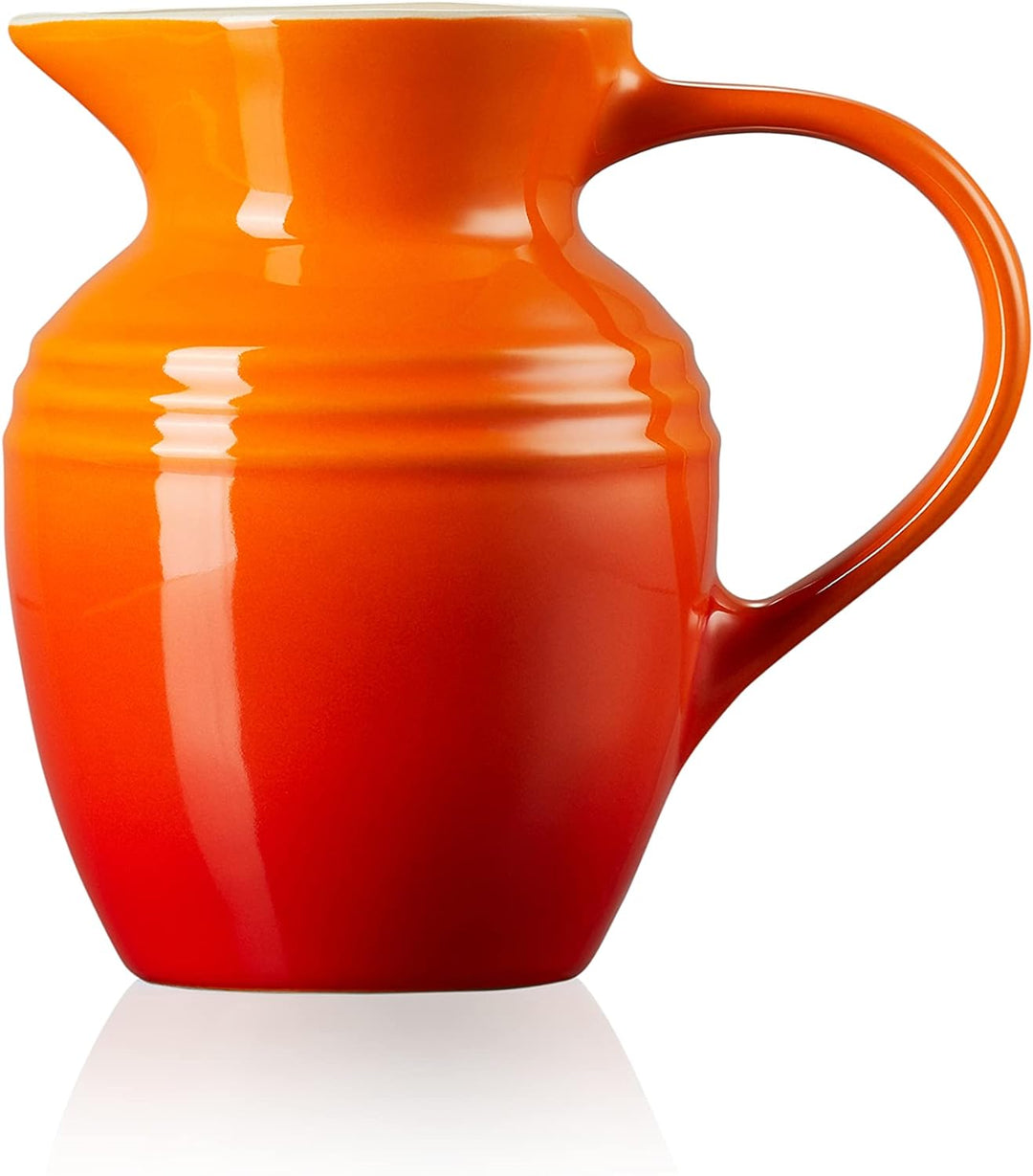 Le Creuset Kleiner Saftkrug Klassik aus Steinzeug, 0,6 L, Ofenrot, 80903060900005, Ofenrot