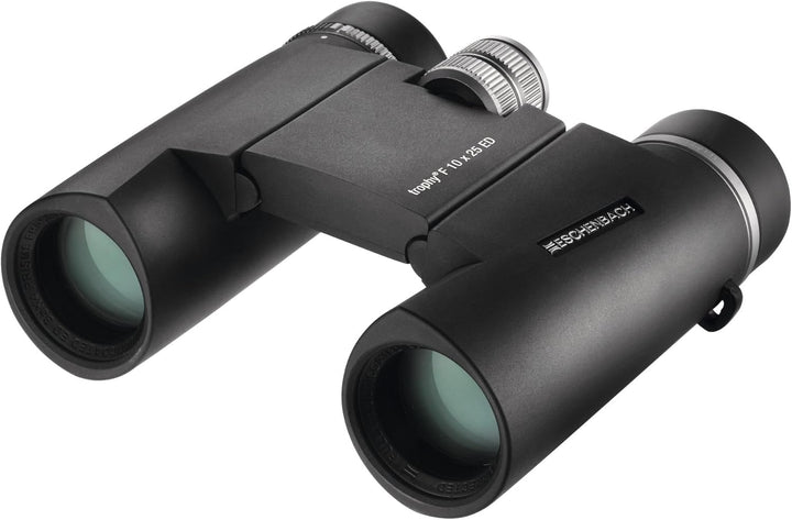 Eschenbach Optik Fernglas Trophy F 10x25 ED faltbar, platzsparend, grosses Sehfeld, wetterfest, schw