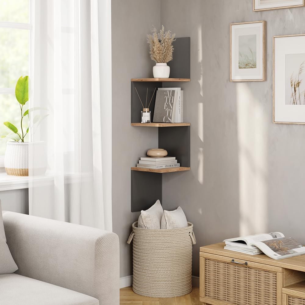 Vicco Eckregal Paolo, Bücherregal, Anthrazit, 28 x 116.4 cm Anthrazit 116 cm, Einzel, Anthrazit 116