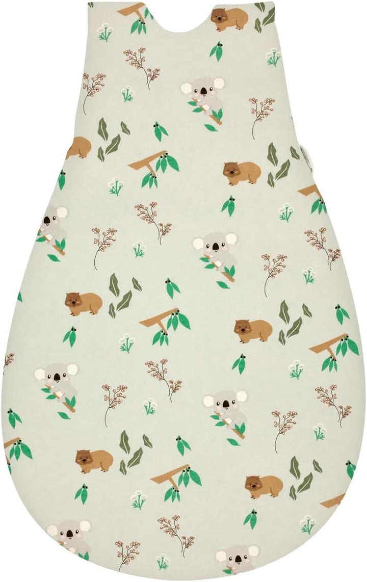Alvi Baby Mäxchen Aussensack koalas world/Ganzjahresschlafsack mitwachsend/Babyschlafsack grössenver