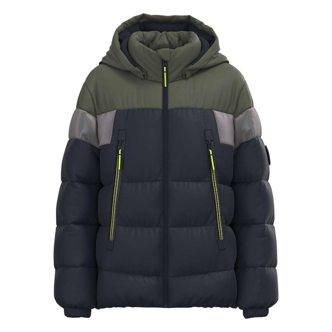 NAME IT Jungen Nkmmontel Puffer Jacket Refl. Block Noos Pufferjacke 116 Dark Sapphire, 116 Dark Sapp