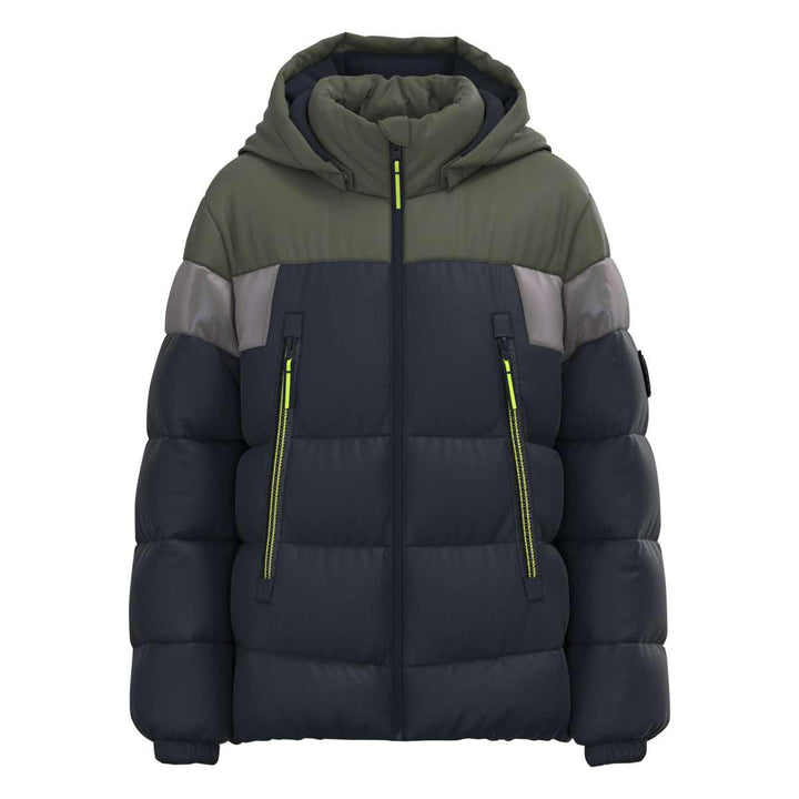 NAME IT Jungen Nkmmontel Puffer Jacket Refl. Block Noos Pufferjacke 116 Dark Sapphire, 116 Dark Sapp