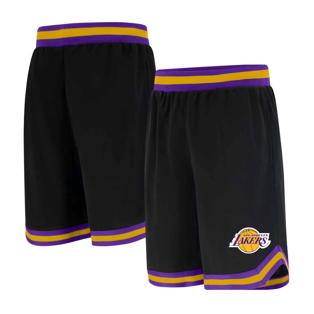 Ultra Game Herren Gsm3547f NBA Woven Team Logo Poly Mesh Basketball Shorts Los Angeles Lakers M, Los